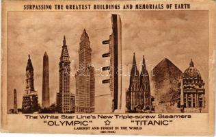 Surprassing the greatest buildings and memorials of Earth. The White Star Line's New Triple-screw Steamers: "Olympic" - "Titanic" (Rb)