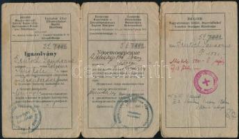 1945 Sopron, DEGOB - Magyarországi Zsidók Deportáltakat Gondozó Országos Bizottsága orosz-magyar nye...