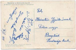 1919 Üdvözlet a hidász ünnepről. A menekülő lakosság áthajózása a Dnyeszteren - A tiszta jövedelem a...