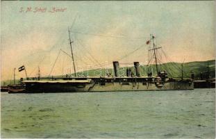 SMS Zenta Osztrák-Magyar Haditengerészet Zenta-osztályú védett cirkáló / K.u.K. Kriegsmarine / Austro-Hungarian Navy Zenta-class protected cruiser. G. Costalunga Pola 1908