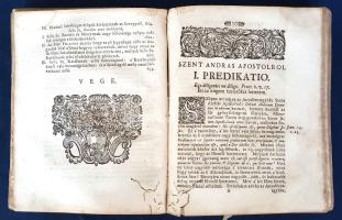 Illyés András: 
Megrövidittetet Ige az-az: Predikatios Könyv I-III. rész. [Egybekötve.]
Elsö reszs...