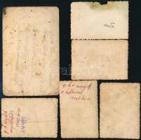 cca 1930 6 db katonai fotó kissé megviselt állapotban