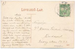 1907 Aszód, Báró Podmanitzky kastély. Huszerl Sándor és fia kiadása (EK)