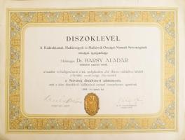 cca 1920-1945 Barsy Aladár miniszterelnökségi osztálytanácsos hagyatékból származó okmányok, fotók, ...