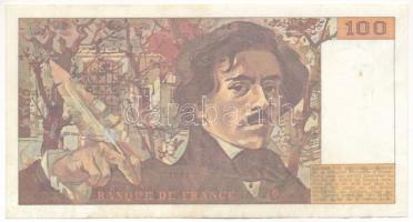 Franciaország 1991. 100Fr "P.202 763890" T:F 
France 1991. 100 Francs "P.202 763890&...