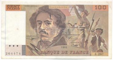 Franciaország 1995. 100Fr &quot;A.287 264474&quot; T:F  France 1995. 100 Francs &quot;A.287 264474&quot; C:F  Krause 152.