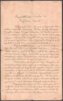 1921 Sajóhídvég Köröm, Girimes, Kesznyéten települések határában létesítendő vizierőmű létesítésére vonatkozó kérelem. Két beírt oldal