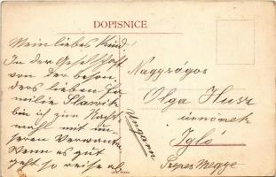 Marasice, Pozdrav z Morasic u Litomysle, Nás Domov, Partie Doubravy / street view, forest detail by ...