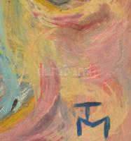 TM jelzéssel: Csendélet. Olaj, karton. 80x60 cm. Fakeretben