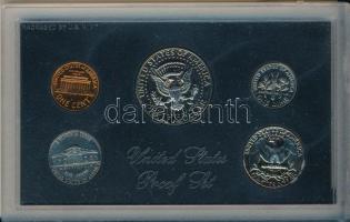 Amerikai Egyesült Államok 1971S 1c-1/2$ (5xklf) forgalmi sor műanyag tokban T:PP a külső papírtok vi...