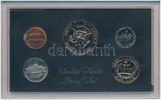 Amerikai Egyesült Államok 1971S 1c-1/2$ (5xklf) forgalmi sor műanyag tokban T:PP a külső papírtok vi...