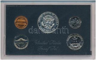 Amerikai Egyesült Államok 1968S 1c-1/2$ Cu-Ni, bronz (5xklf) forgalmi sor eredeti tokban T:PP a küls...