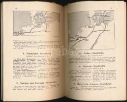 1912 Olympische Spiele in Stockholm német nyelvű programfüzet, térképpel, 47p
