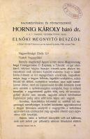 1908. Vallási témájú könyv Dr. Hornig Károly báró elnöki megnyitó beszédével a Szent-István-Társulat nagygyűlésén és más témákkal és irományokkal