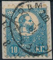 1871 Kőnyomat 10kr szép színű bélyeg (30.000++) "(ZA)GREB - AGRAM"