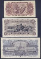 Románia 1952. 10L, 25L, 100L komplett sor! T:II/III,III