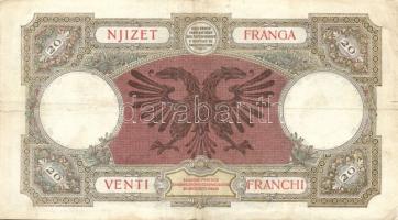 Albánia/olasz megszállás 1939. 100Fr T:III