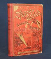 Verne, [Jules] Gyula:  A bundák hazája. Regény két kötetben. Harmadik, egyedül jogosított magyar képes kiadás. Fordította Gaal Mózes. [Teljes, egybekötve.] Budapest, [1924]. Franklin-Társulat Magyar Irodalmi Intézet és Könyvnyomda. 328 p. Jules Verne (1928-1905) francia író Hudson-öböl környékén játszódó prémvadászati, csillagászati, eszkimó néprajzi és időjárás kalandregénye eredeti nyelven először folyóirat-folytatásokban jelent meg, a ,,Magasin d'éducation et de récréation" hasábjain, 1872-1873-ban. Kötet formájában először 1873-ban látott napvilágot, ,,Le Pays des fourrures" címen. Magyar nyelvre először György Aladár fordította le (Ráth Mór, 1876), ám igazi klasszikus fordítása Gaal Mózestől való (Franklin, 1899). A Gaal Mózes-féle fordítás a századfordulótól Zempléni P. Gyula szövegváltozatával versenyzett (Vass J., 1905), ám a Franklin-Társulat-féle Gaal Mózes-fordítás továbbra is az egyedül jogosított képes kiadás maradt, amely közölte a francia eredetihez készített 103 illusztrációt. Az első előzéken kereskedői könyvjegy. Aranyozott, illusztrált kiadói félvászon kötésben. Jó példány.