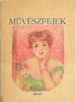 Hoffmann Edith: Művészfejek. Bp., 1945, Révai. 4 színes műmelléklettel és fekete-fehér képekkel illusztrált. Kiadói egészvászon-kötés, kissé sérült gerinccel.