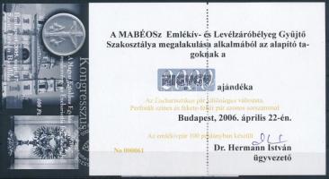 2006/20-21 Az ELGYŰSZ megalakulása emlékívpár garnitúra (25.000)