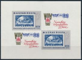 1965 WIPA vágott kisív (4.500) (ujjlenyomat / fingerprint)