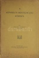 Beloghy Ernő: A képviselői mentelmi jog köréből. Bp., 1907, Wodianer. Kiadói papírkötés, kopottas állapotban.