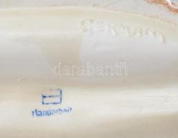 Alt Wien barokk pár, jelzett, kopással, 12x9 cm