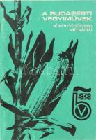 A Budapesti Vegyiművek növényvédőszerei, műtrágyái. 1876 - 1976. Bp., 1976, Globus-ny. Kiadói papírkötés.