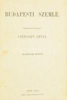 Budapesti Szemle. III. kötet. Szerk. és kiadja: Csengery Antal. Pest, 1858., Herz János, 509+3 p. Korabeli aranyozott gerincű félvászon-kötés, kopott borítóval, foxing foltos lapokkal, ceruzás bejelölésekkel és aláhúzásokkal.