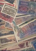 103 db klf magyar bankjegy korona-, pengő-, forint-időszakból jobbakkal, Adamovszky-katalógus alapján rendezve, variánsokkal T:II,II/III,III