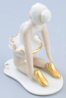 Antik balerina porcelán, jelzés nélkül, m: 8,5 cm