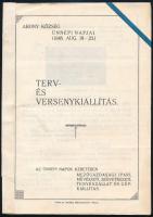 1948 Abony, terv- és versenykiállítás műsorfüzet 6p.