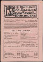 1949 Postatarifák, adók, illetékek, közlekedési menetrendek szerk: Várady Károly. 42. évf 2. száma.