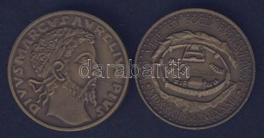 1982. "MÉE" 2 klf db Br emlékérem T:2