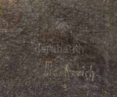 Markovich jelzéssel: Táj. Olaj, karton. Dekoratív, antik fakeretben. 22×27,5 cm