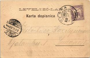 1900 Beska, Obcinski ured / Községháza. Otto Rechnitzer kiadása / town hall (EK)