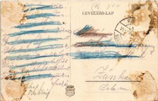 Fülek, Filakovo; várrom "Mindent vissza" felirattal, Ferences rendház, volt cseh erőd (bet...