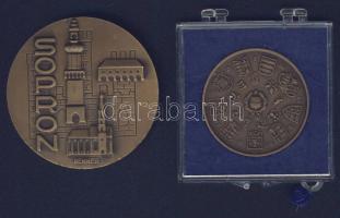 1977-1979. "700 éves Sopron"+"  MÉE" összesen  2 db Br emlékérem T:2
