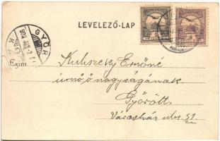 1902 Vác, Fő tér, templom. Divald Károly 166. sz. (szakadás / tear)