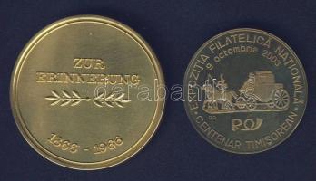 NSZK 1966. "100 éves a Goldner Krug vendéglő" T:1 + Románia 2003. "Nemzetközi Bélyegk...