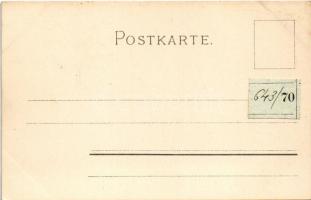 Paris, L'Avenue de l'Opera, Le Lion de Belfort. Art Nouveau, floral, litho