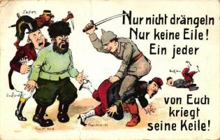 WWI political humorous satire card, Wilhelm S. Schröder No. 522. (EK)