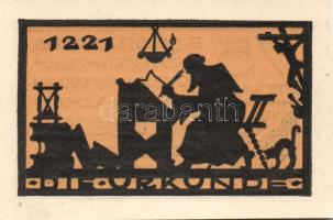 Német Birodalom / Weimari Köztársaság / Ansbach 1921. 25Pf (7x) + 75Pf (7x) 14 klf db, teljes sor T:...