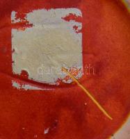 Tófej kétszájú váza, m: 14 cm