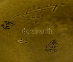 Gránit horoszkóp mintával díszített padlóváza. Jelzett, kis kopással, m: 34 cm /// KIZÁRÓLAG SZEMÉLY...
