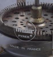 Melinor Pyrex francia kávékészítő, cca 1960, jelzett, m: 25 cm