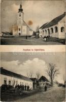 1911 Lipovljani, Lipovljana; church, street view, shop (fl)