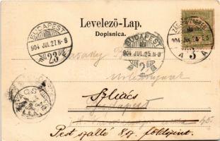 1904 Szomszédváralja, Podsused (Zagreb, Zágráb), Trg sv. Martina sa kamenolomom Slavka Fercovica. Na...