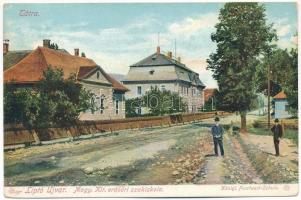 Liptóújvár, Liptovsky Hrádok; Tátra, Magyar királyi erdőőri szakiskola. Feitzinger Ede 1905. Aut. N. 894. / Tatry, Königl. Forstwart-Schule / forestry school