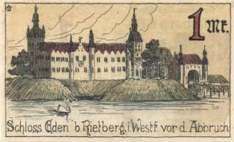 Német Birodalom / Weimari Köztársaság / Rietberg 1921. 25Pf + 50Pf + 1M + 2M + 5M 5 klf db, teljes s...